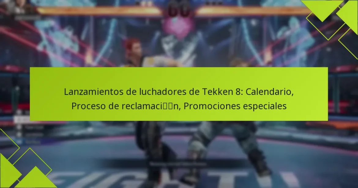 Lanzamientos de luchadores de Tekken 8: Calendario, Proceso de reclamación, Promociones especiales